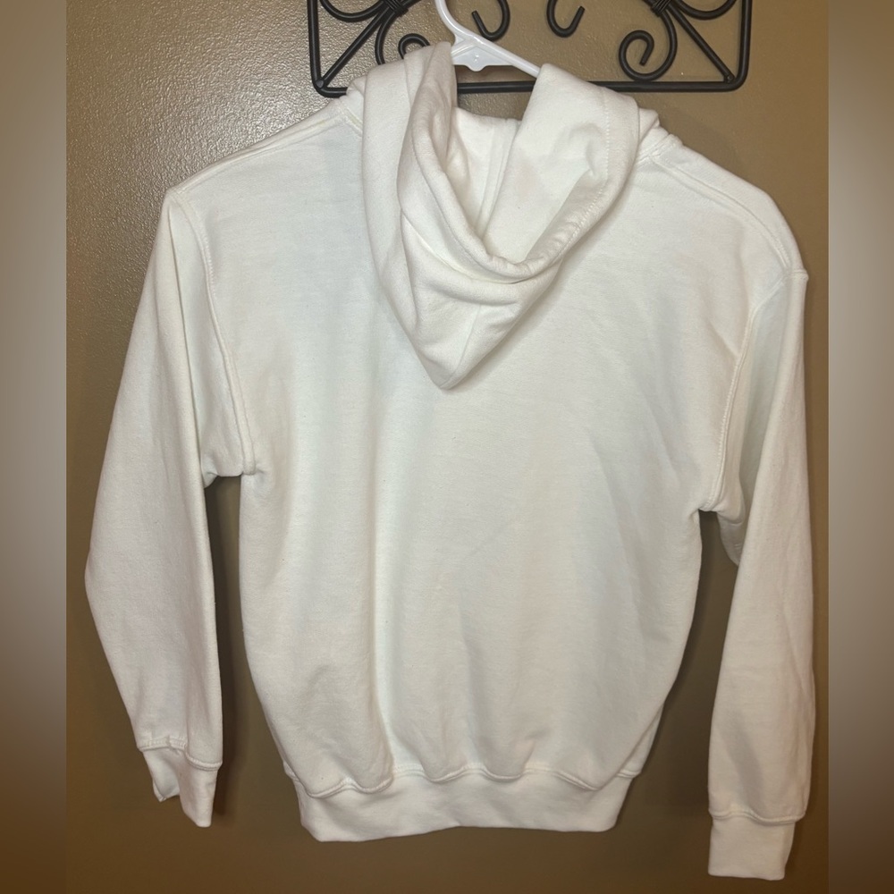 Youth Child Belle White Hoodie Size Small - Picture 2 of 4
